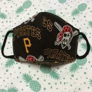 Pittsburgh Pirates face mask handmade